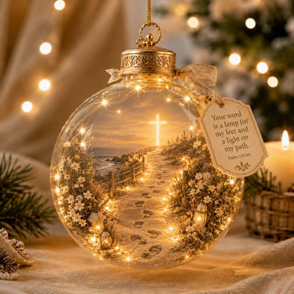 🔥 Last Day 62% OFF – 2D Light-Up Christian Christmas Ornaments 🎄 Jesus & Scripture Keepsake Décor 🎁