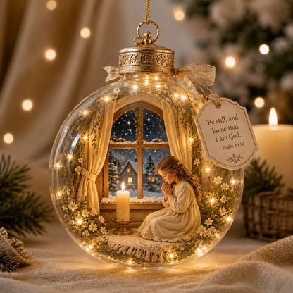 🔥 Last Day 62% OFF – 2D Light-Up Christian Christmas Ornaments 🎄 Jesus & Scripture Keepsake Décor 🎁