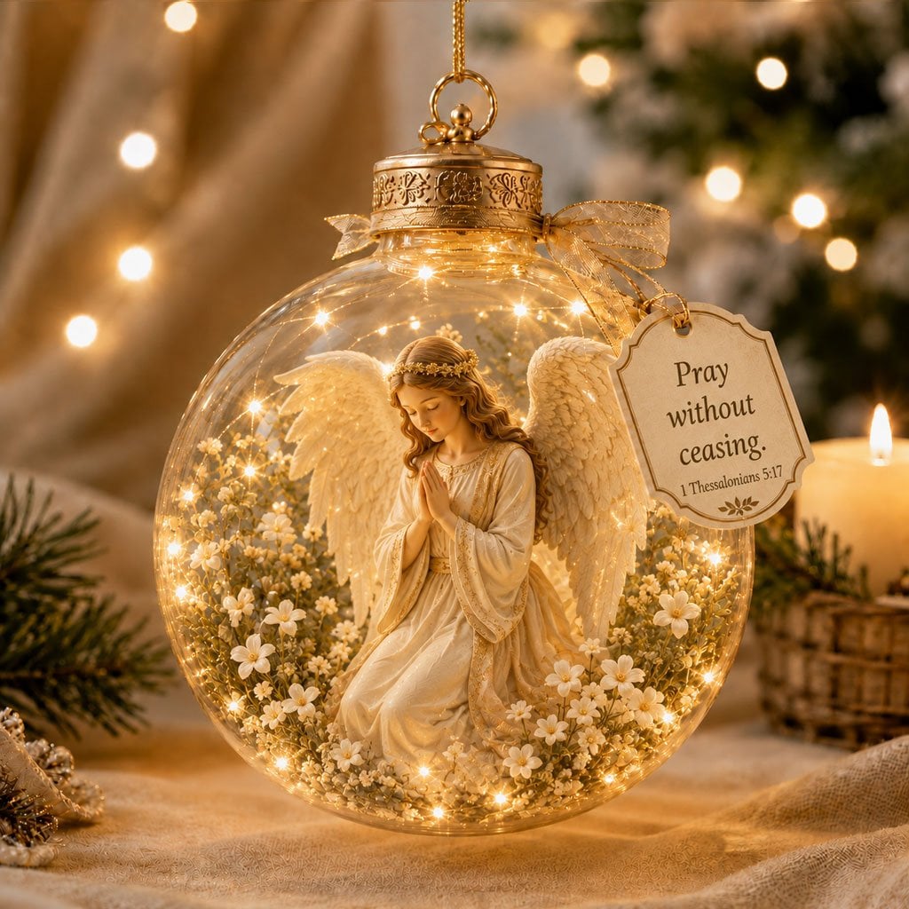 🔥 Last Day 62% OFF – 2D Light-Up Christian Christmas Ornaments 🎄 Jesus & Scripture Keepsake Décor 🎁